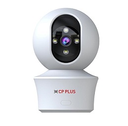 CP PLUS 3MP Smart Wi-Fi CCTV Camera for Home with 360° Pan & Tilt | View & Talk | Smart Detection Suite | Night Vision 30 Mtr | Cloud Recording | CTC Cyber Secure Tech | EZ-P34Q