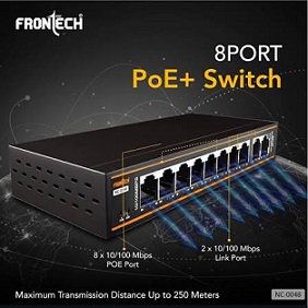 8 PORT POE + SWITCH NC-0048 FRONTECH
