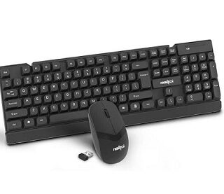 WIRELESS KEYBOARD MOUSE COMBO BLACK KB-0027P