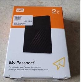 2 TB EXTERNAL HARD DISK WD MY PASSPORT
